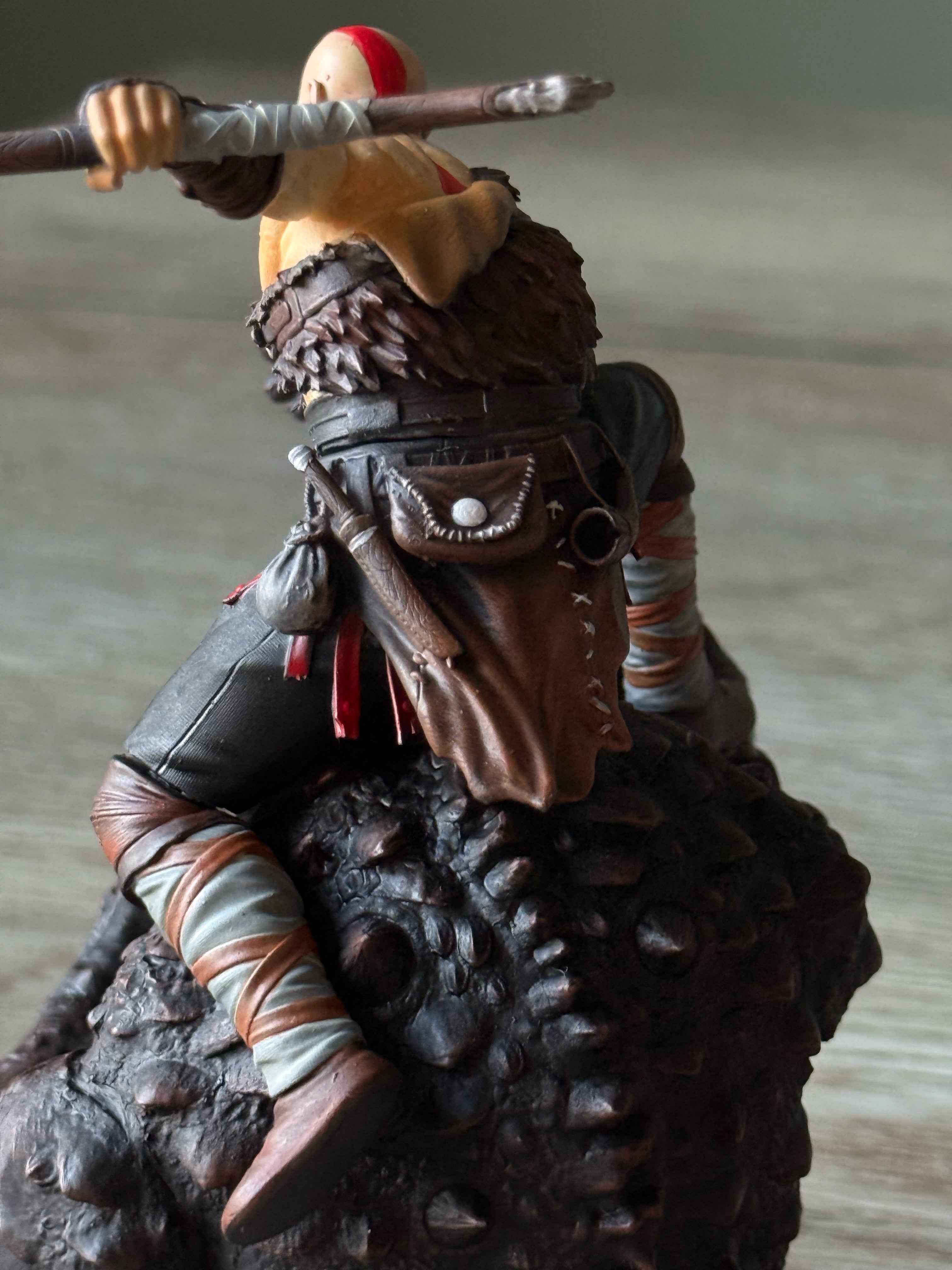 God of War Kratos vs Ogre: Hand-Painted 3D Printed Action Figure