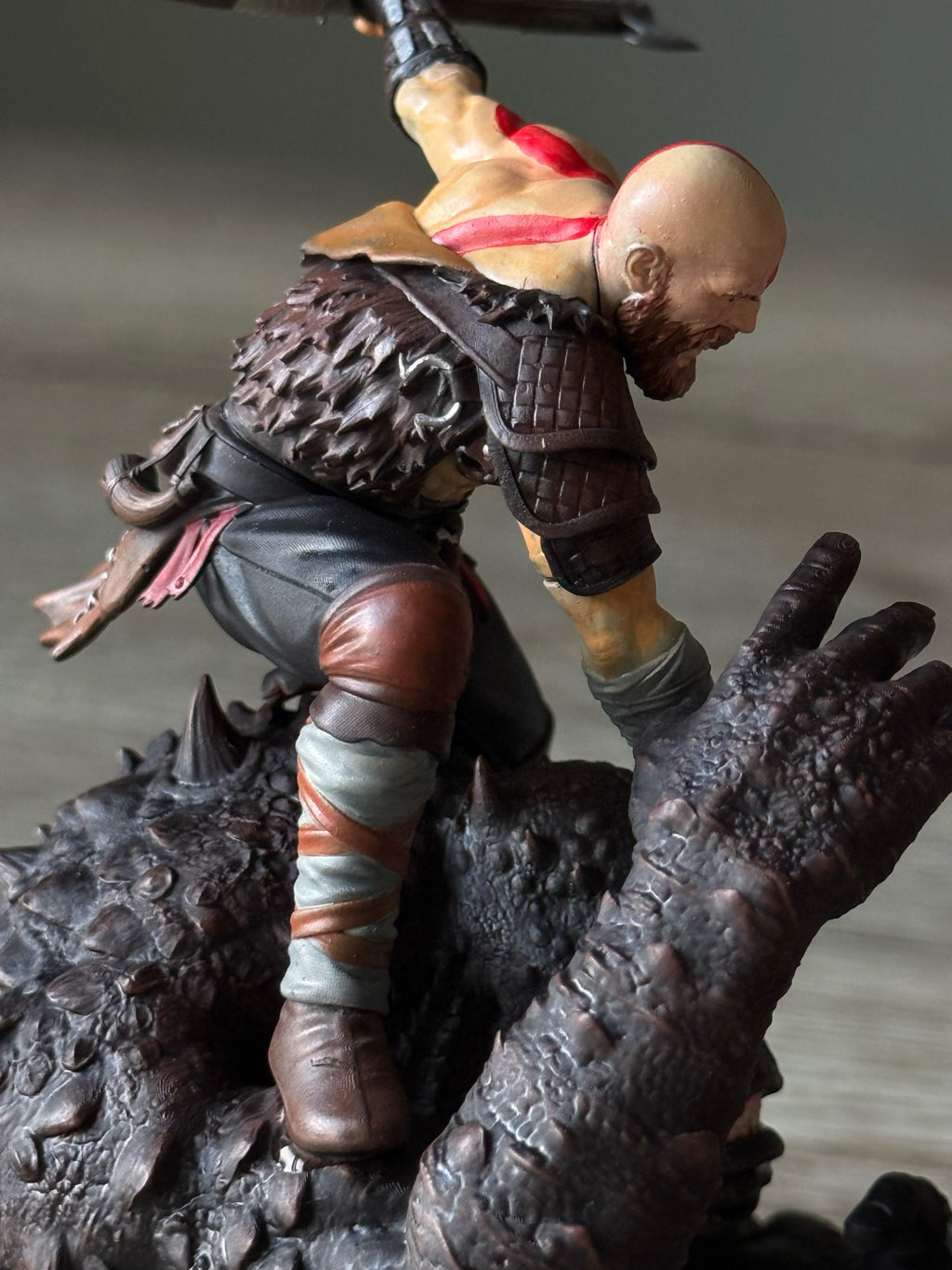 God of War Kratos vs Ogre: Hand-Painted 3D Printed Action Figure
