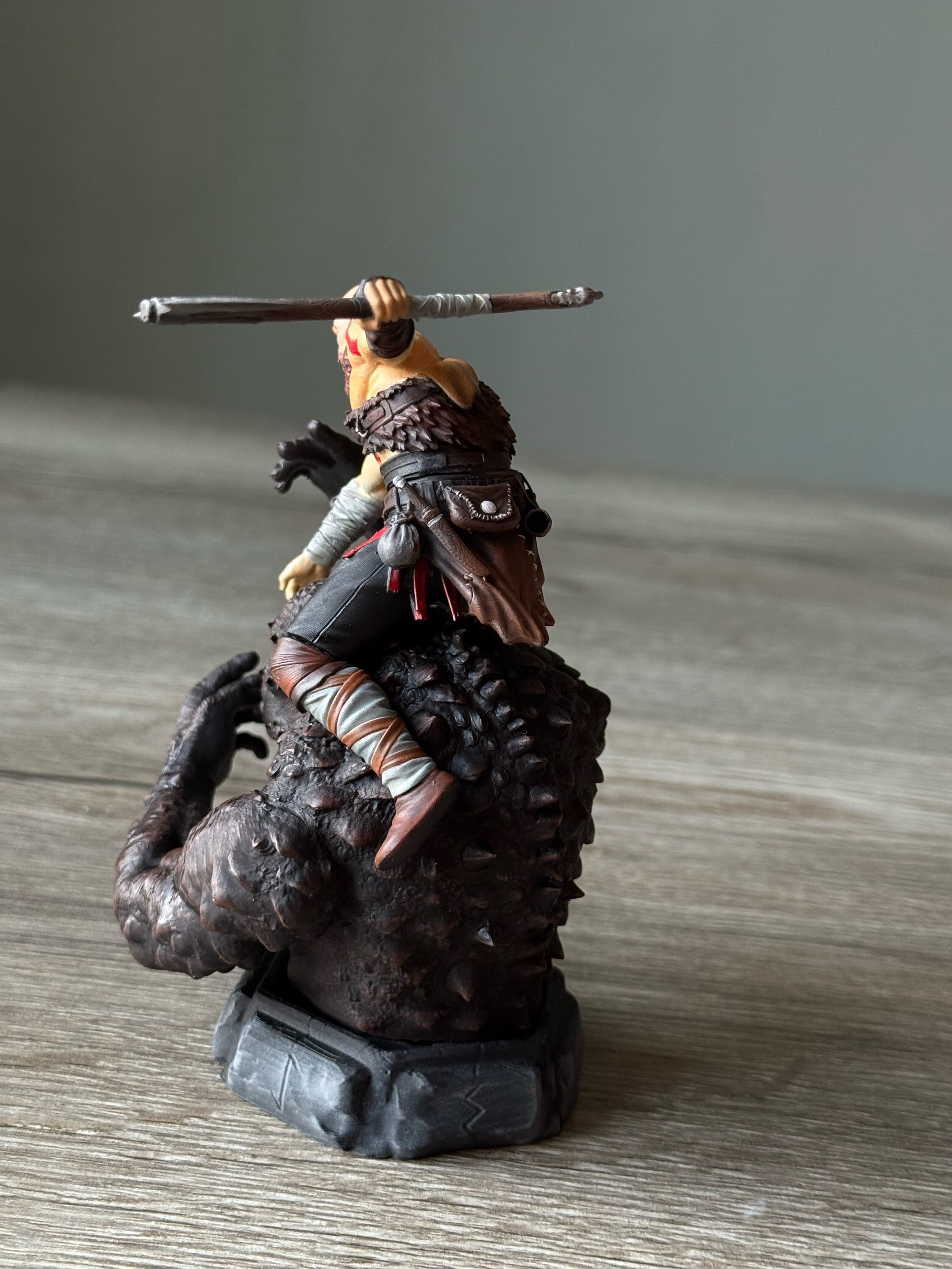 God of War Kratos vs Ogre: Hand-Painted 3D Printed Action Figure