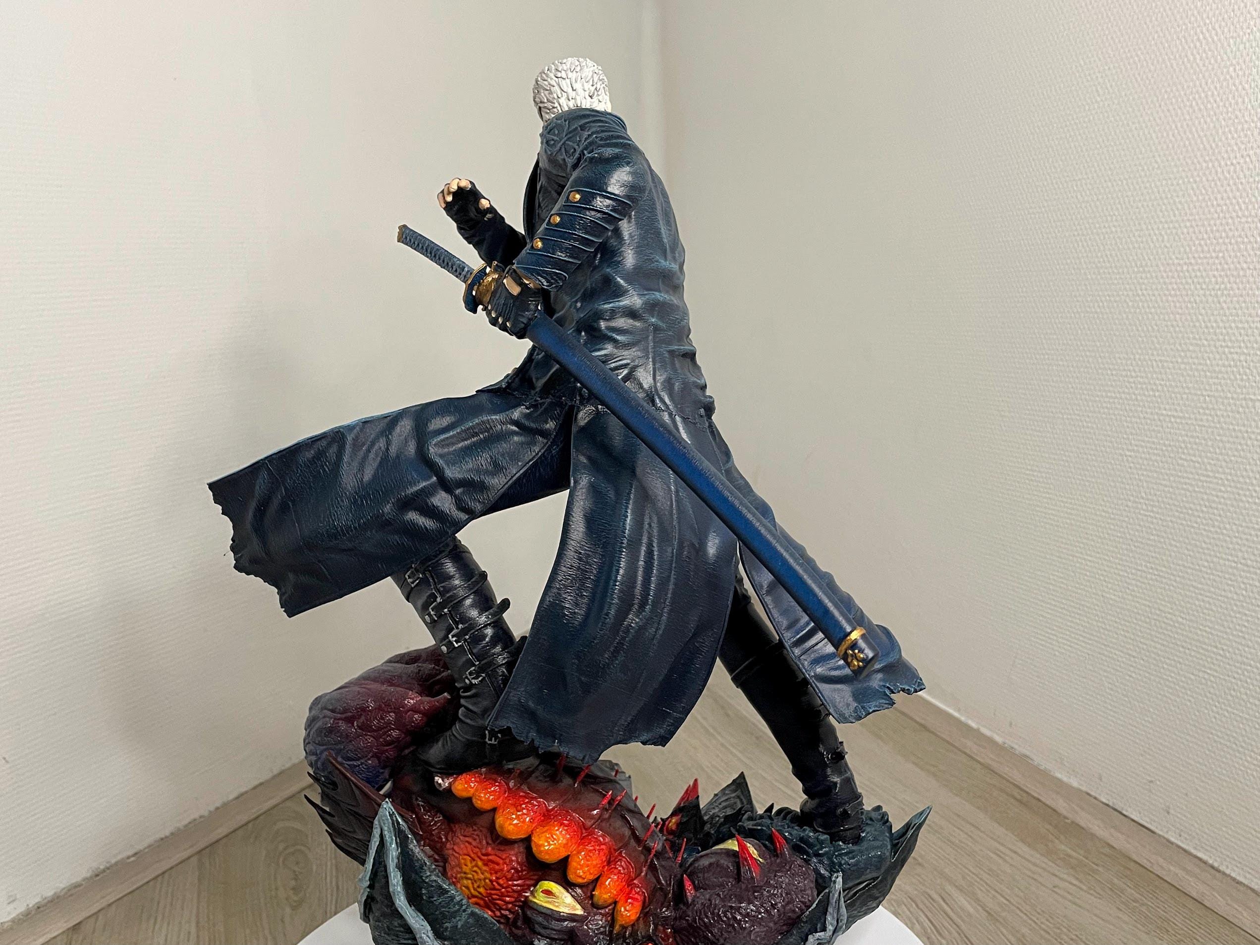 Devil May Cry Vergil Figure | Fully painted 14K Resin Vergil statue
