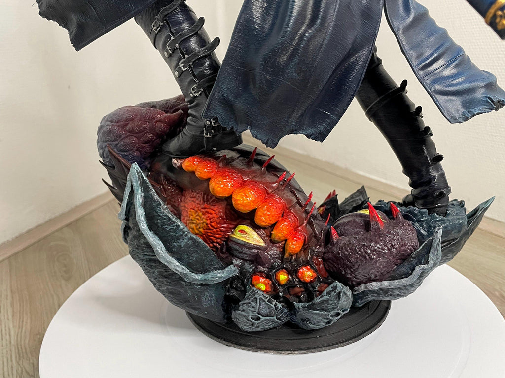 Devil May Cry Vergil Figure | Fully painted 14K Resin Vergil statue