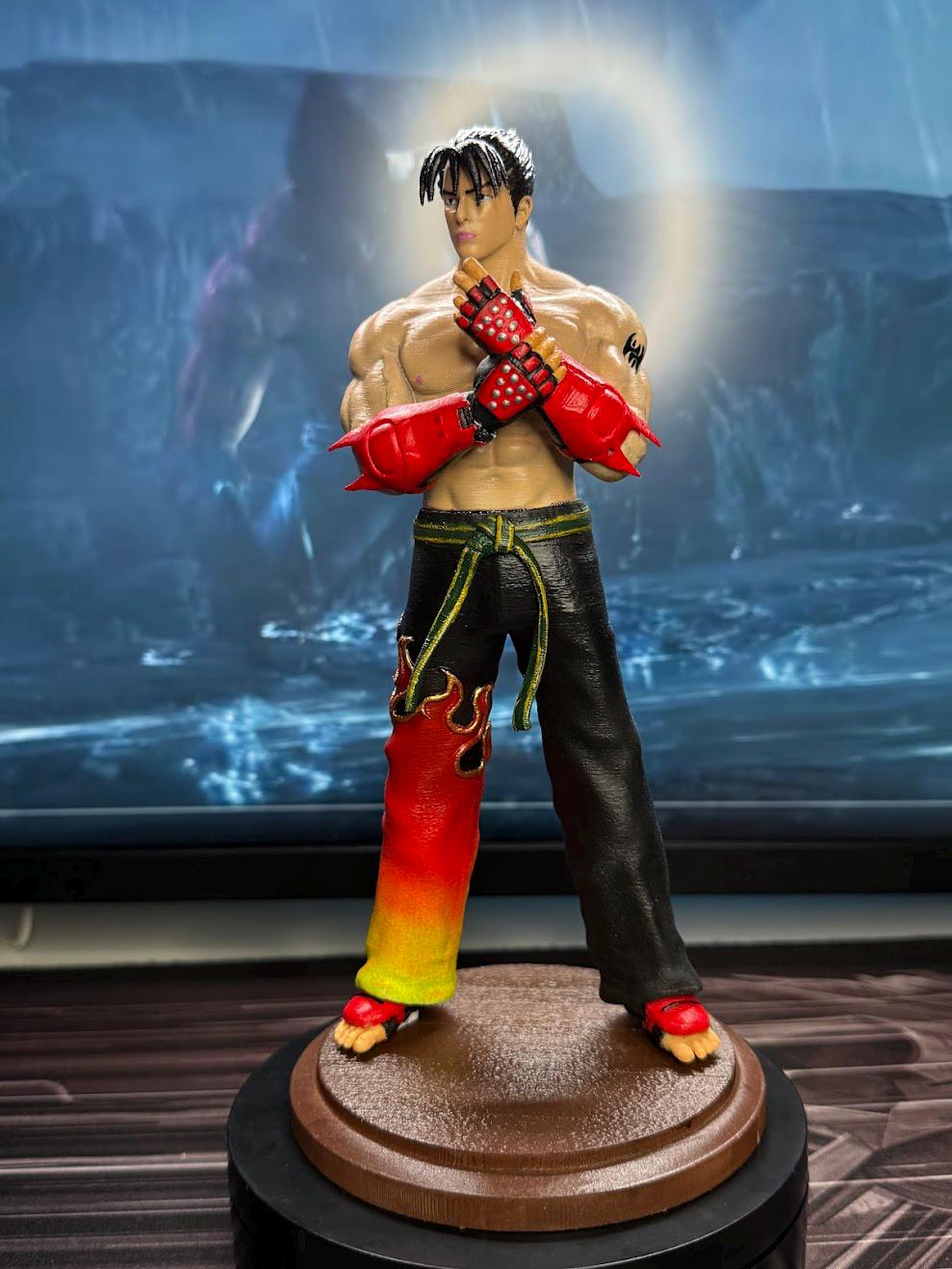 Hand-Painted Tekken Jin Kazama Action Figure: 24cm PLA Statue