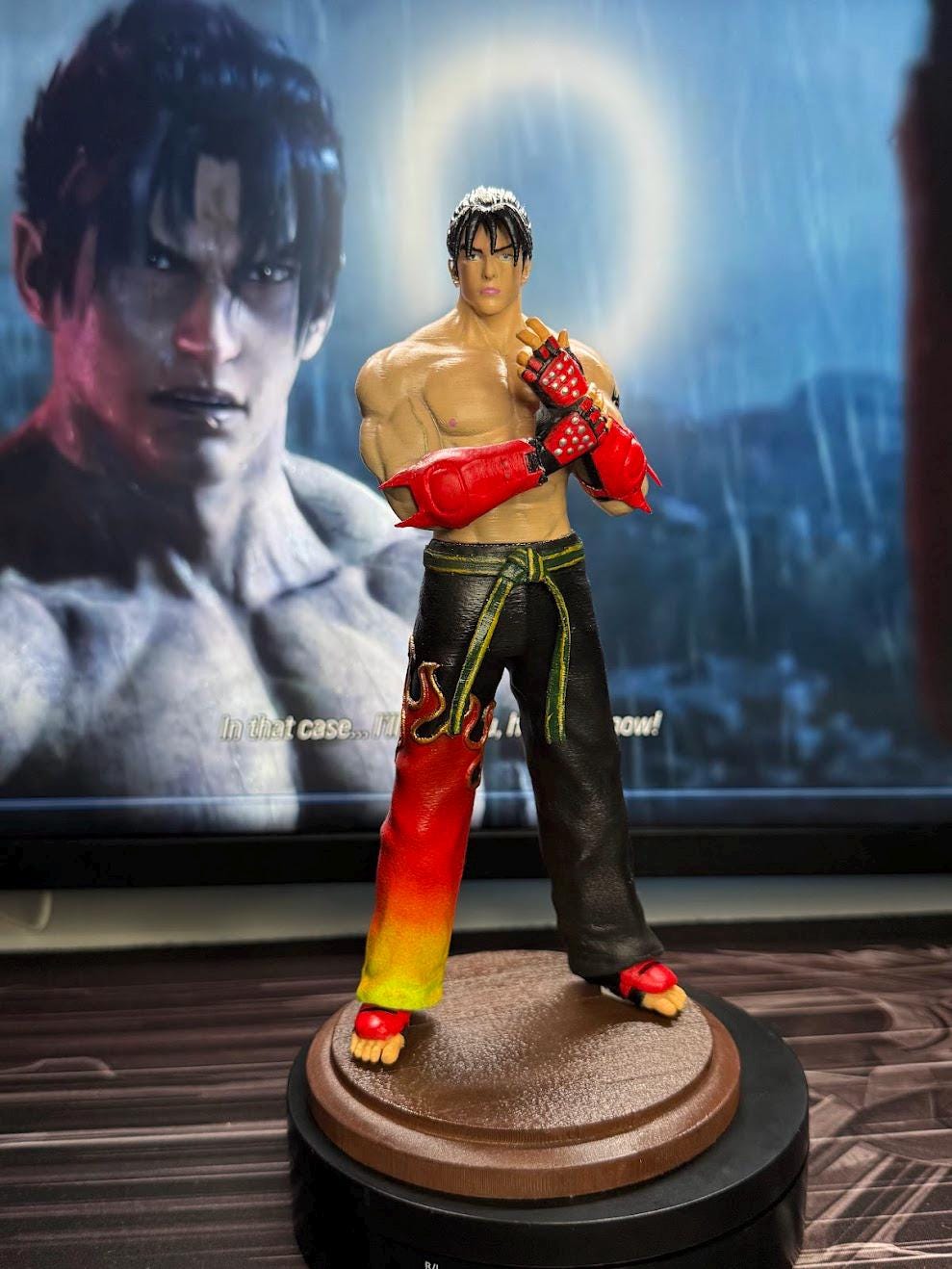 Hand-Painted Tekken Jin Kazama Action Figure: 24cm PLA Statue