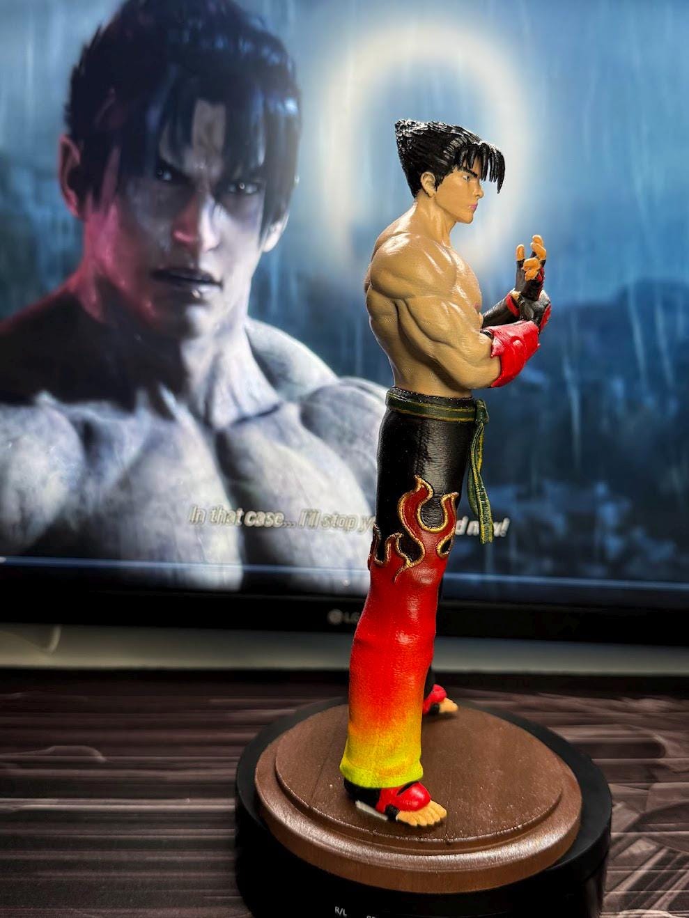 Hand-Painted Tekken Jin Kazama Action Figure: 24cm PLA Statue