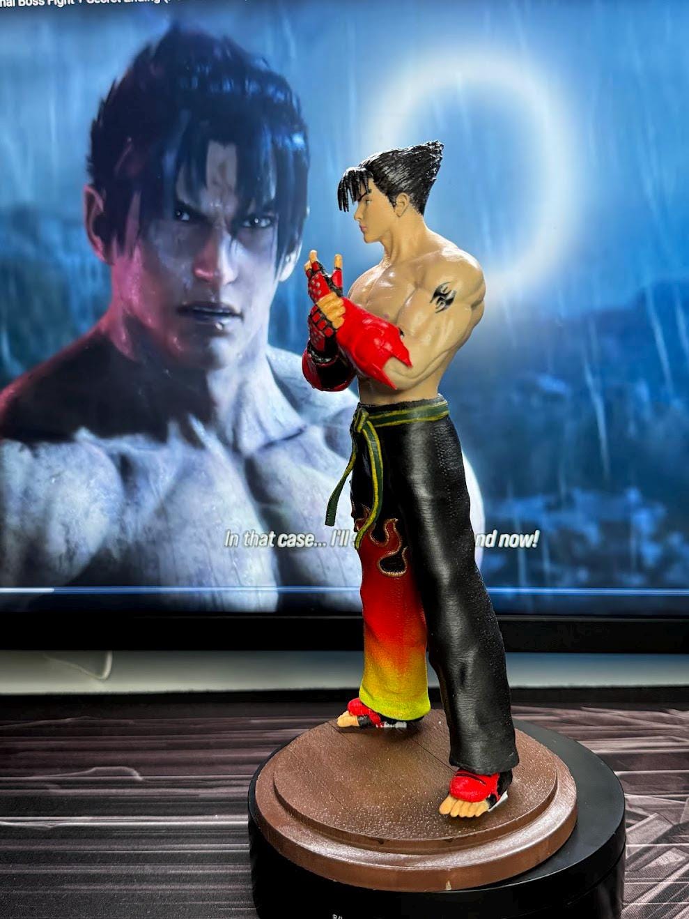 Jin Kazama figure from Tekken with tattoo