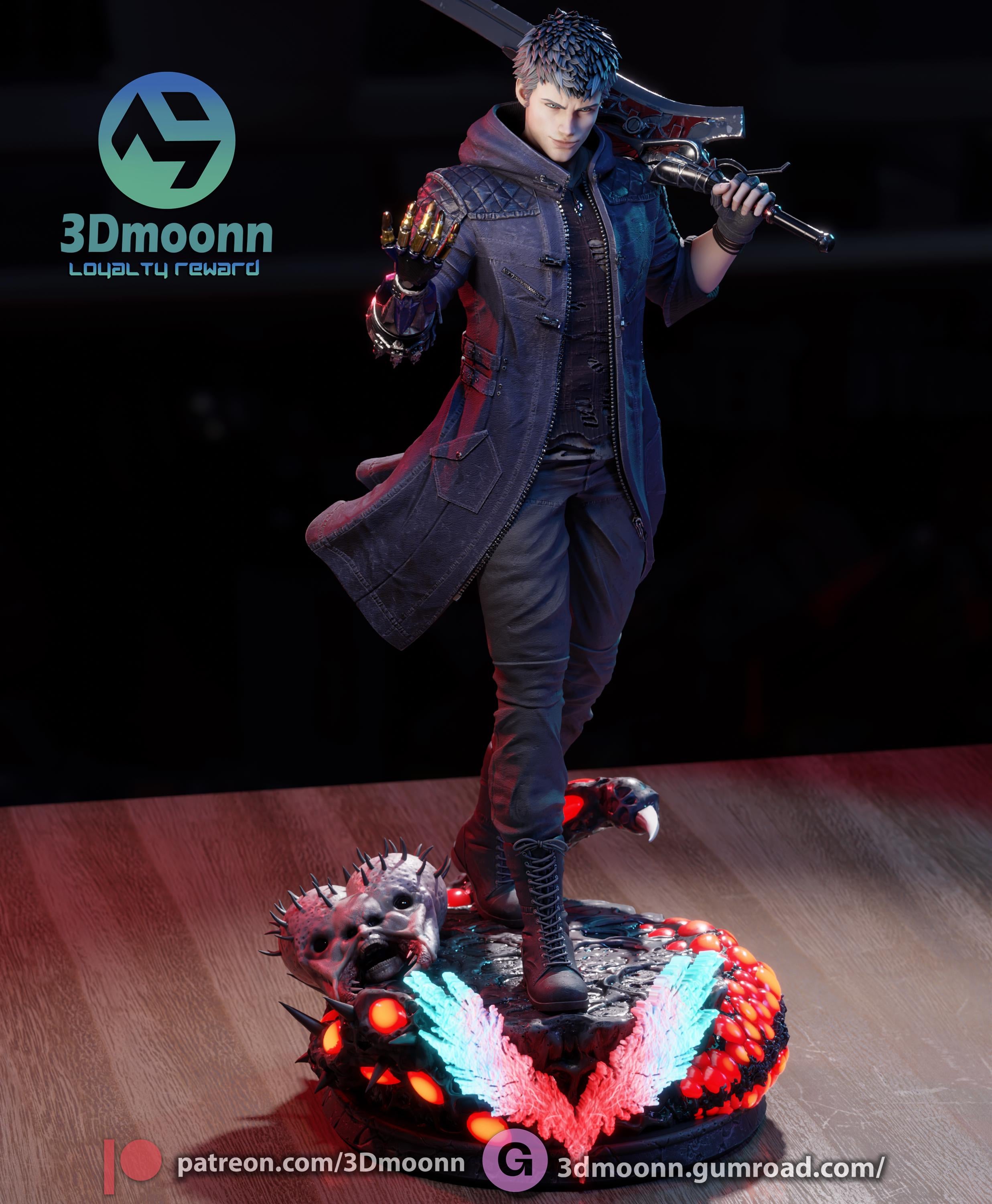 Hand-Painted Nero Statue: Devil May Cry 5 Collectible Figure
