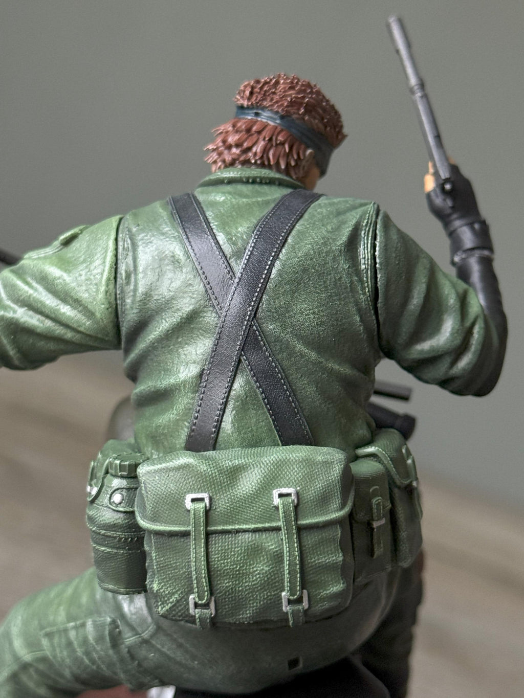 Metal Gear Solid Snake on Bike Statue – Naked Snake Diorama | MGS Delta Snake Eater Resin Figure Collectible