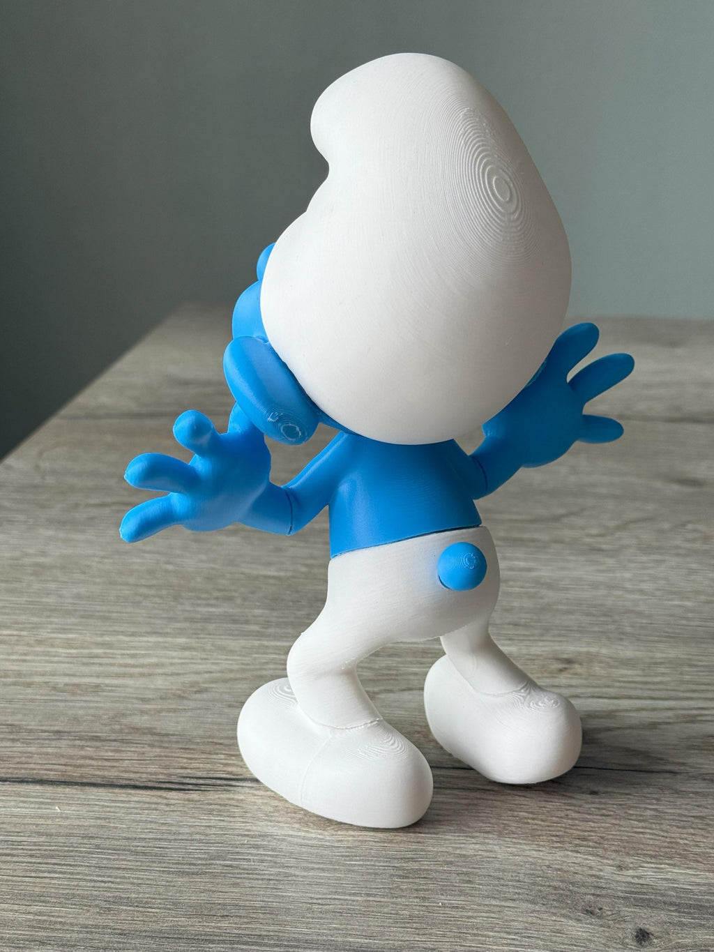 Kid room decor Smurf doll 25cm (10") tall | Durable kids gift for Christmas boy