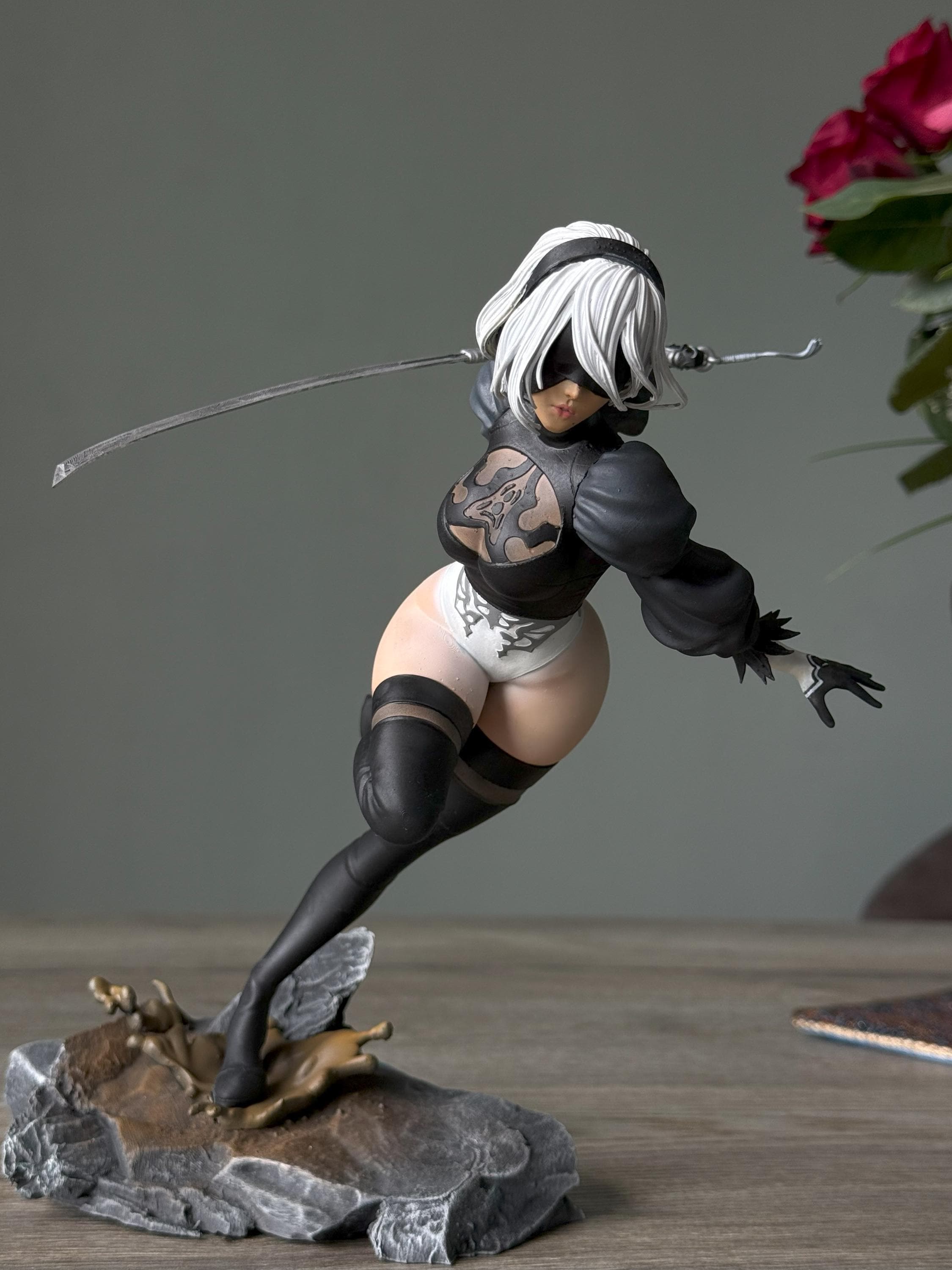 2B figure (NieR: Automata) 29cm – Fully Painted | 12K High resolution 3D print