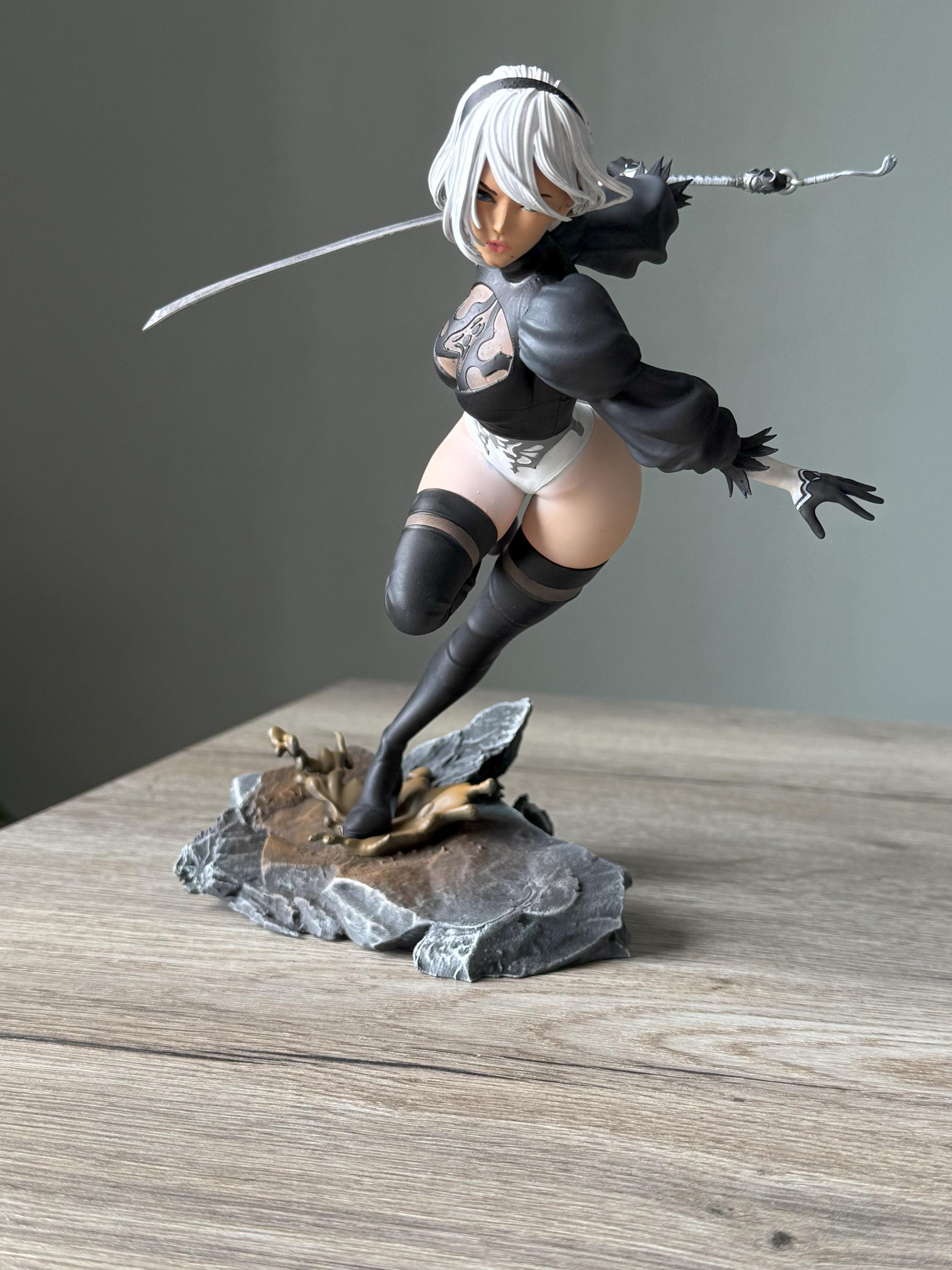 2B figure (NieR: Automata) 29cm – Fully Painted | 12K High resolution 3D print