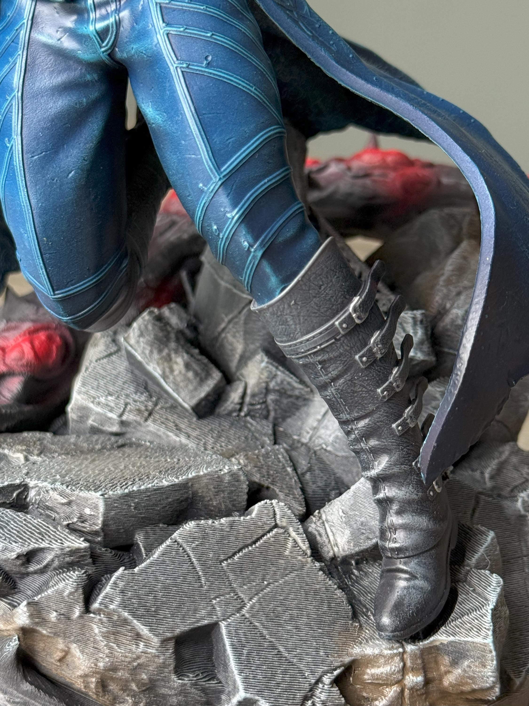 Hand-Painted Vergil Statue: Devil May Cry 5 Resin Figure with Yamato