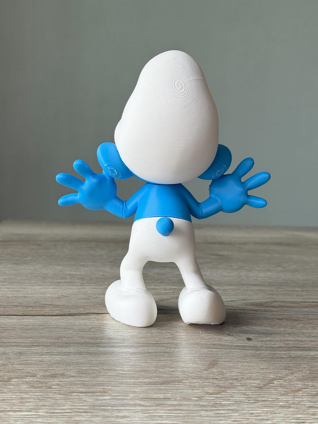 Kid room decor Smurf doll 25cm (10") tall | Durable kids gift for Christmas boy