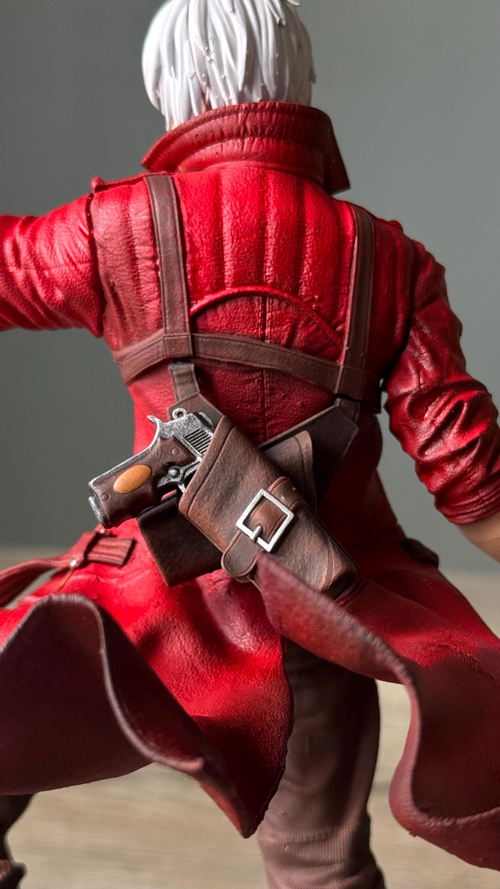 Dante Figure (Devil May Cry 3) – Fully-Painted 12K Resin Figurine with Sword & Pistol | DMC3 Collectible Gamer Decor