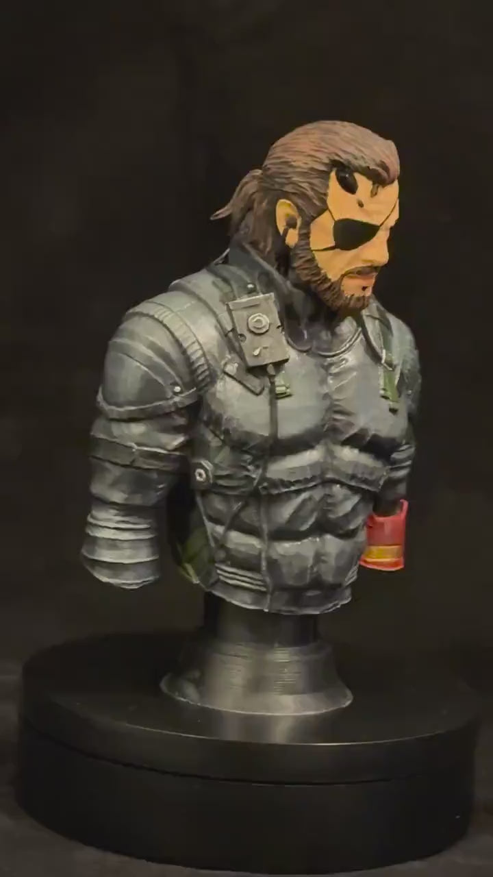 Venom Snake Bust: Hand-Painted Metal Gear Solid V Resin Statue