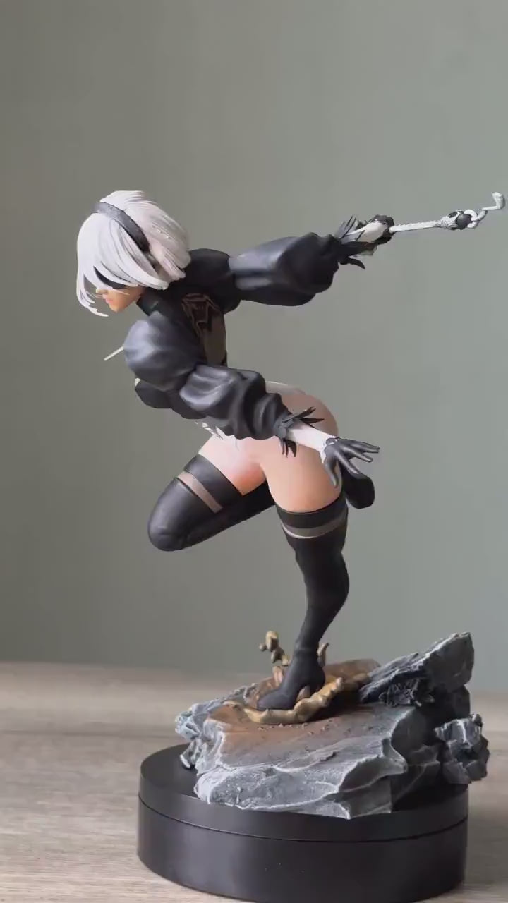2B figure (NieR: Automata) 29cm – Fully Painted  | 12K High resolution 3D print