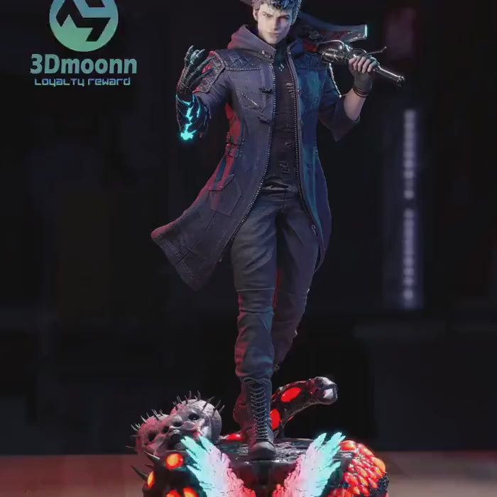Hand-Painted Nero Statue: Devil May Cry 5 Collectible Figure